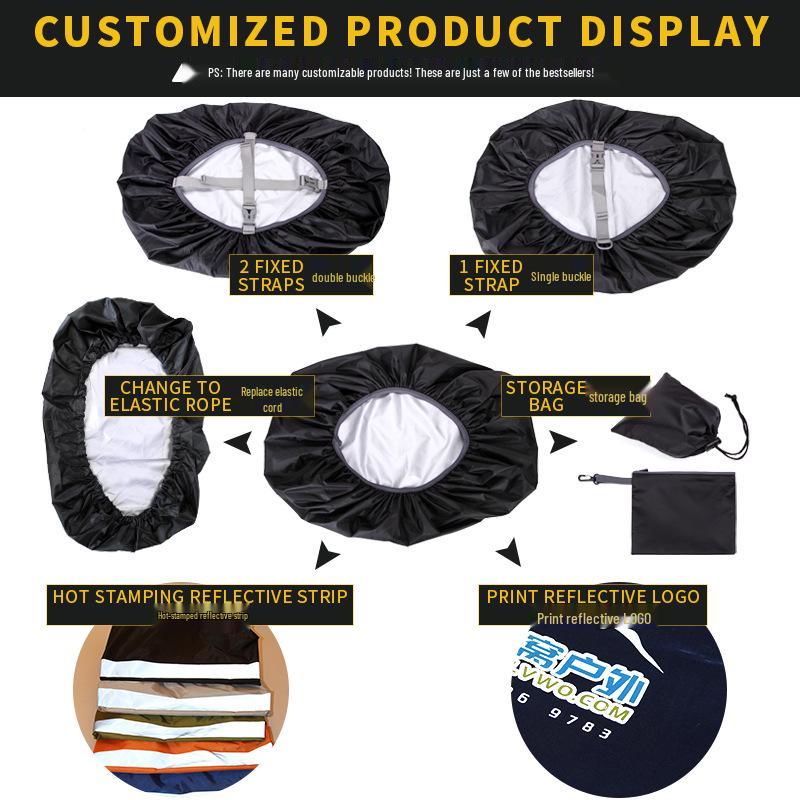 Waterproof Outdoor Backpack Rain Cover with Reflective and Dustproof Features