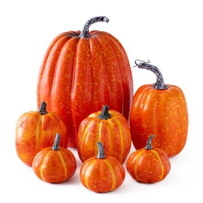 Osaka Choseido Halloween Big Pumpkin Set of Largest Pumpkin 20cm Includes Funny Handkerchief Decorations, 7, Tall,