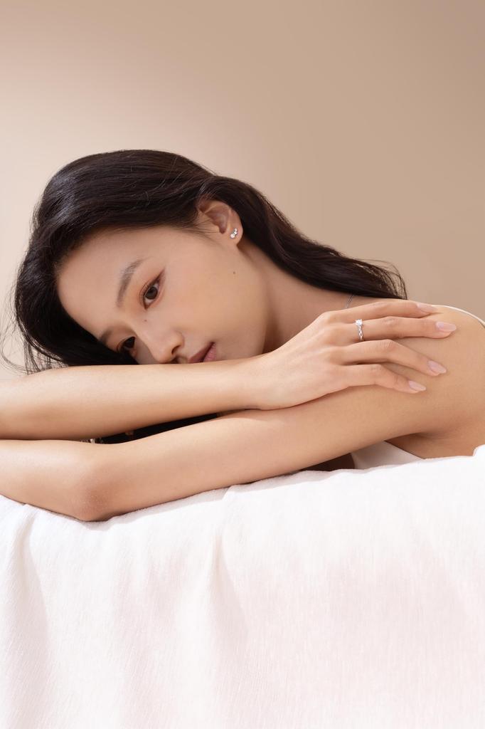 FANCIME Diamond Ring for Size Main Stone Proposal Silver Reception Gift Wrapping Included Women, 14, Lab-Grown Diamond, 0.3ct 4.4mm (DEF/VS), Ring,