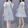 2026 Summer Floral Chiffon Petite Dress: Elegant, Youthful Two-Piece Style