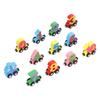 12pcs Wooden Magnetic Digital Train Cute Fun Early Education Trackless Numbers Trains Set for