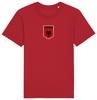 Albania Flag Badge T-Shirt 2024, Adults Kids Baby Family, Football Euro Shipping