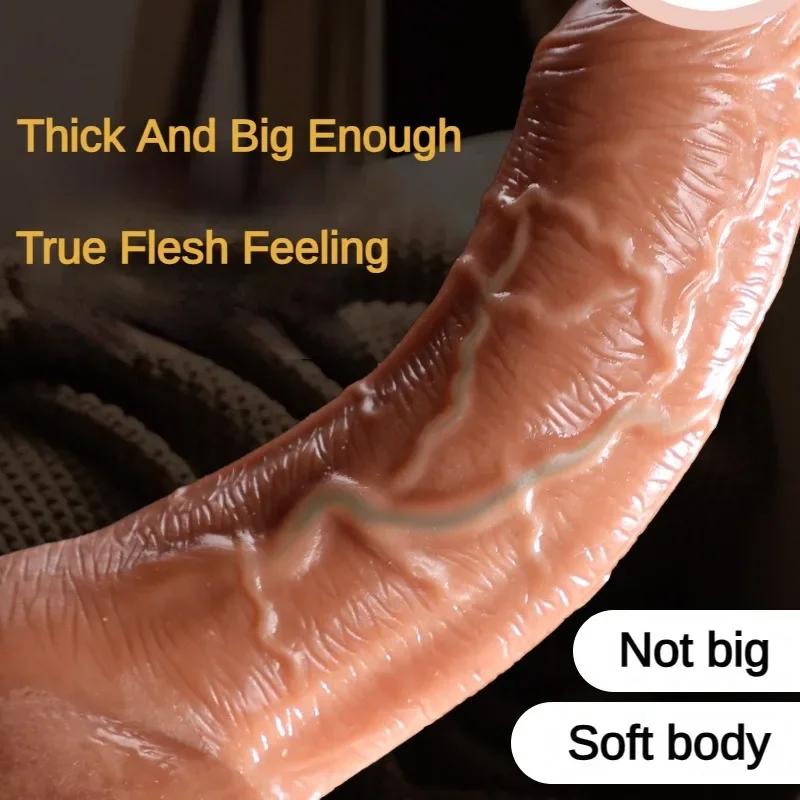 Big Dick Sex Toys for Women Realistic TPE Dildo 18 Hardness Comfort Adult Toy Penis