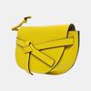 [Pre-Owned] Gate Mini Yellow Leather Waist Bag Chest Bag Gold Hardware - Very Good #3GEFBK