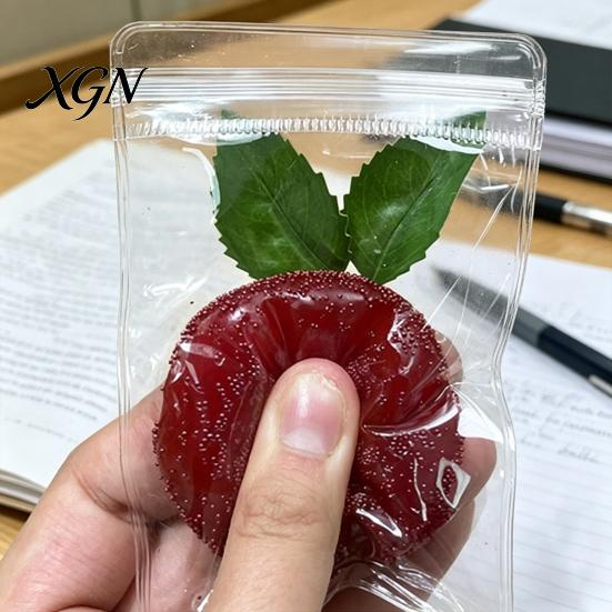 Kids Stress Relief Toy Realistic Waxberry Slow-Rising Squeeze Soft TPR Fidget for Healing Cute Fruit-Shaped Decompression Gadget Adults Tactile