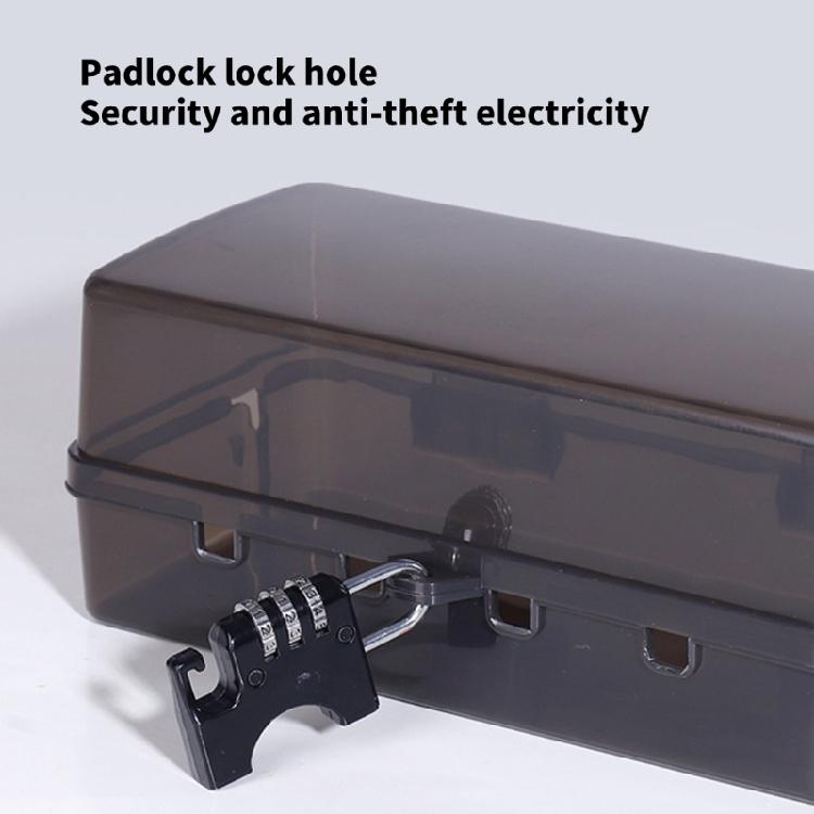 Waterproof Cable Management Box Plastic Plugs Box Socket Protective Cover Electric Outlet Protector for Protect Plugs