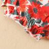 Baby Sleeveless Summer Sling Bodysuit with Bow Print