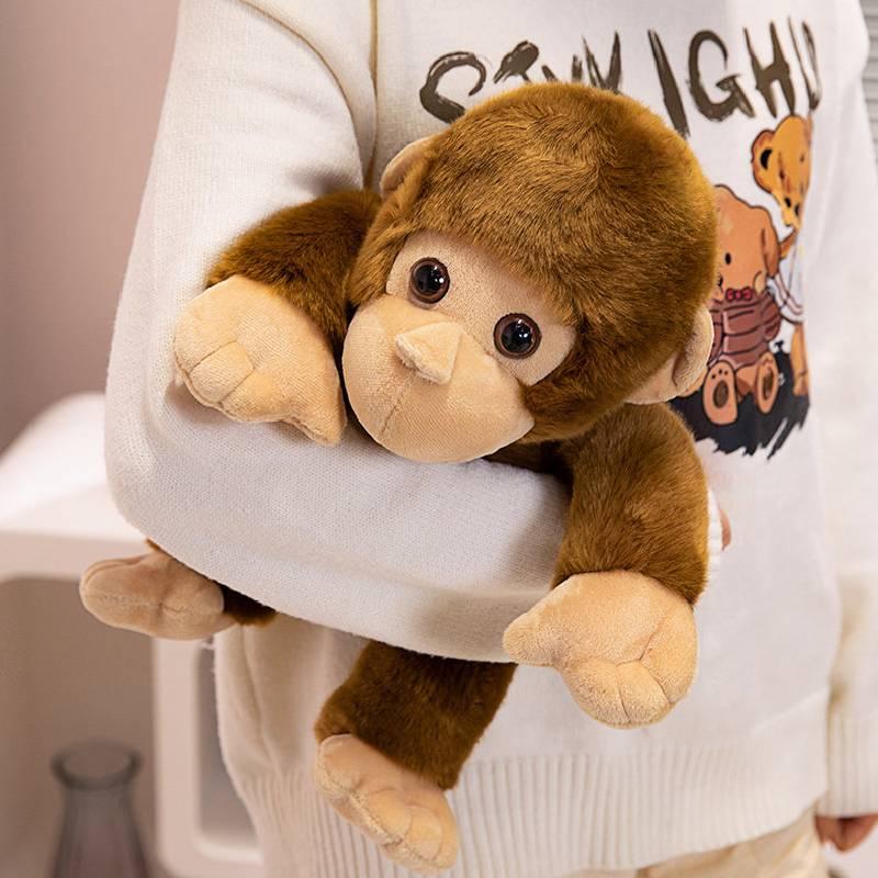 Niedlicher Affe Plüschtier Puppe Stofftier für Jungen Affenförmiges Geschenk 17cm Höhe