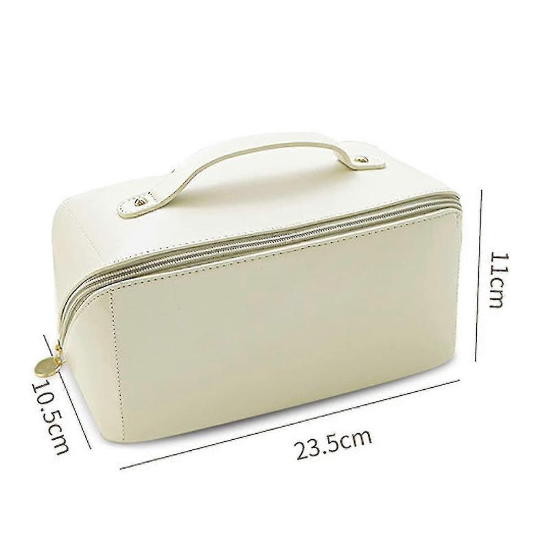 Peachloft Cosmetic Bag, Peachloft Large Capacity Travel Cosmetic Bag, Waterproof Pu Leather Makeup Bag