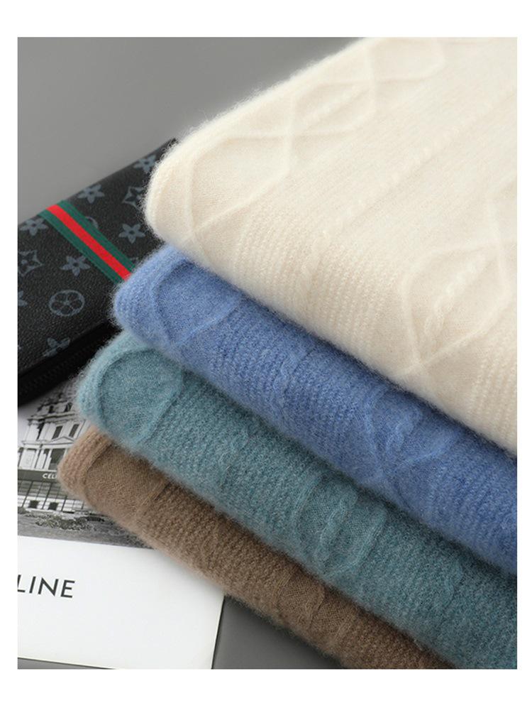 Men's Pure Wool Half-High Neck Pullover Sweater 2025 Autumn/Winter Collection