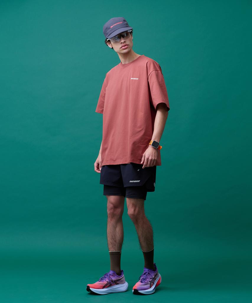 Minasu Unisex Symbol Sorona Basic T Shirt_Brick