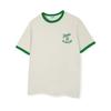 ULIFEZIP New Smile Oversized Ringer Short Sleeve T-Shirt 5 Colors [Ulze_3006]