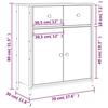 VidaXL Buffet Smoked Oak 70x30x80 Cm Engineered Wood 835526