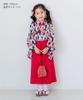 Puff Kids Hakama-style 2-Piece Set Girls Baby Cotton Pants Blue Navy 100cm