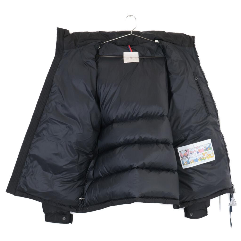 Moncler 25-jährige MAYA technische Nylon Daunenjacke mit Kapuze Jacke 4 schwarzGebraucht