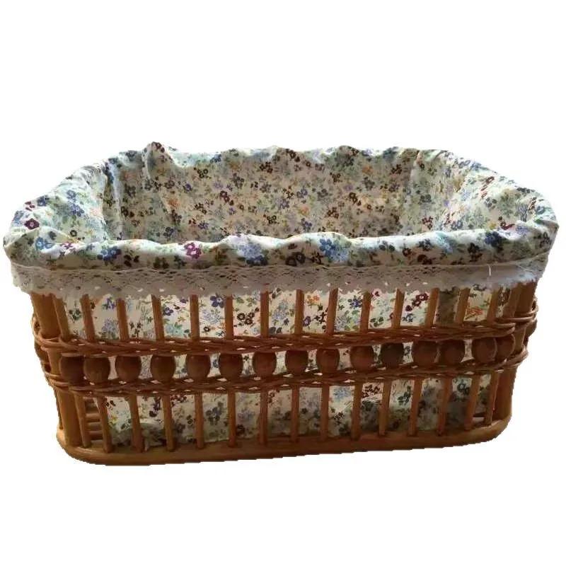 Willow & Straw Woven Basketry - Fruit Baskets Snack Baskets Storage Baskets Practical Weaving Baskets for Home & Hotel Supplies