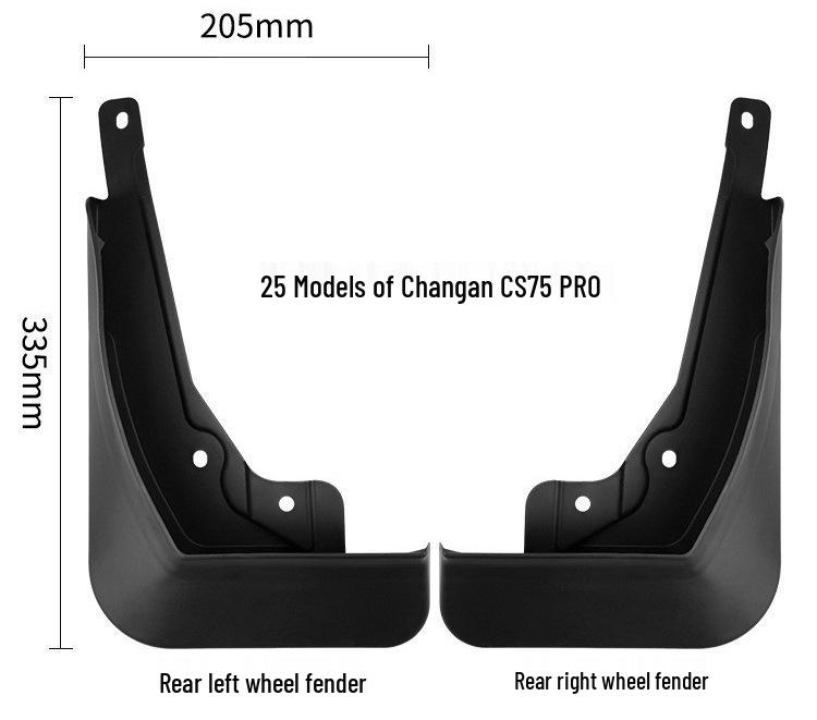 Changan CS75 PRO 2025: Tires, Mudguards, Accessories, and Modification Parts