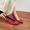 Grape mother high heels women's spring new 2025 French shallow mouth single shoes women's fashion versatile sexy stiletto women's shoes