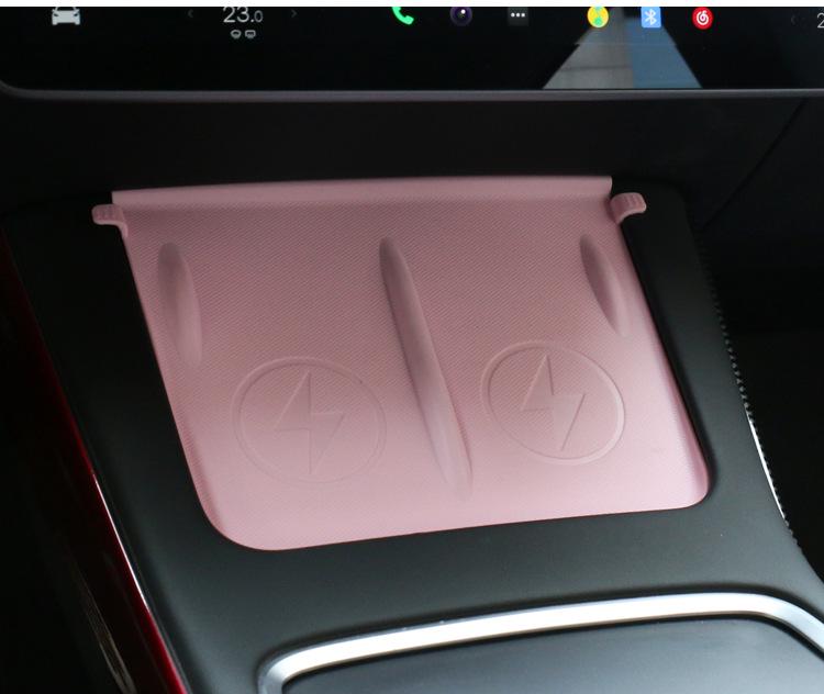 Silicone Anti-Slip Charging Pad for Tesla Model Y/3 Console