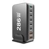 268W Gallium Nitride Multi-Port Fast Charger for Phones, Tablets, Laptops