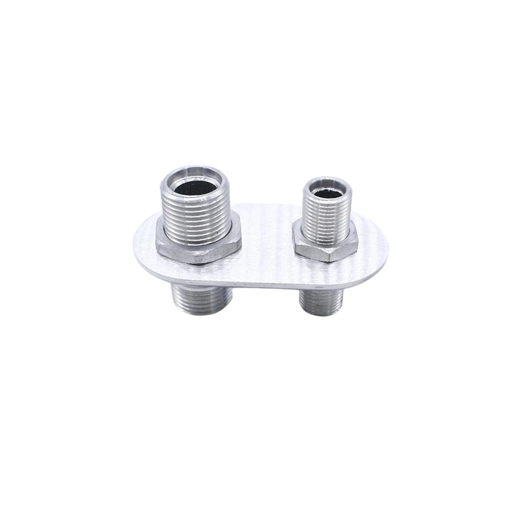 2-Port Billet Aluminum Firewall Heater&A/C Bulkhead Connector Hot Rod 181152-100