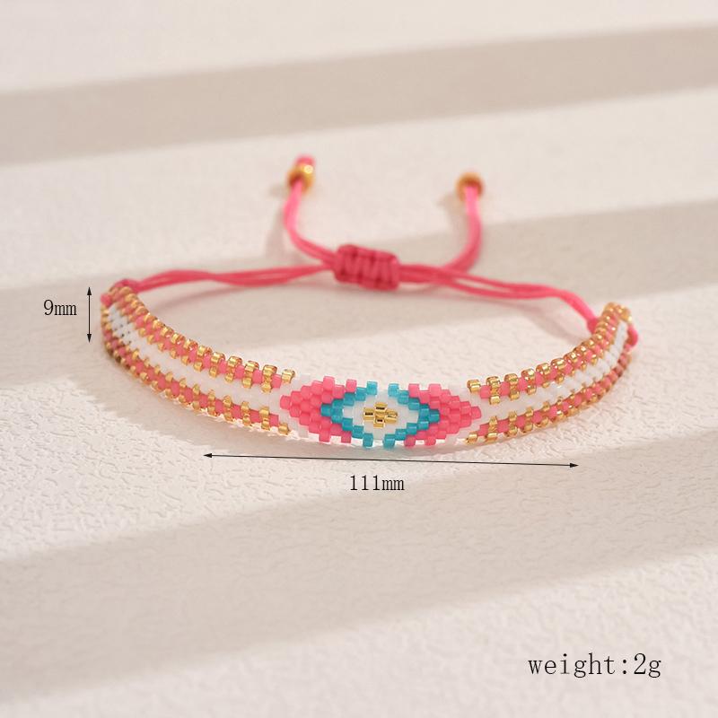 4Pcs/set Fashion Rainbow Bracelet Set Miyuki Loom Beads Adjustable Bracelets Women Boho Woven Jewelry