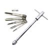 High Hardness Ratchet Tap Wrench Removable Adjustable T-Handle Ratchet  Machinist