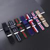 SWATCH Horloge Compatibele Nylon Canvas Band, Geribbeld, 17/19/20mm