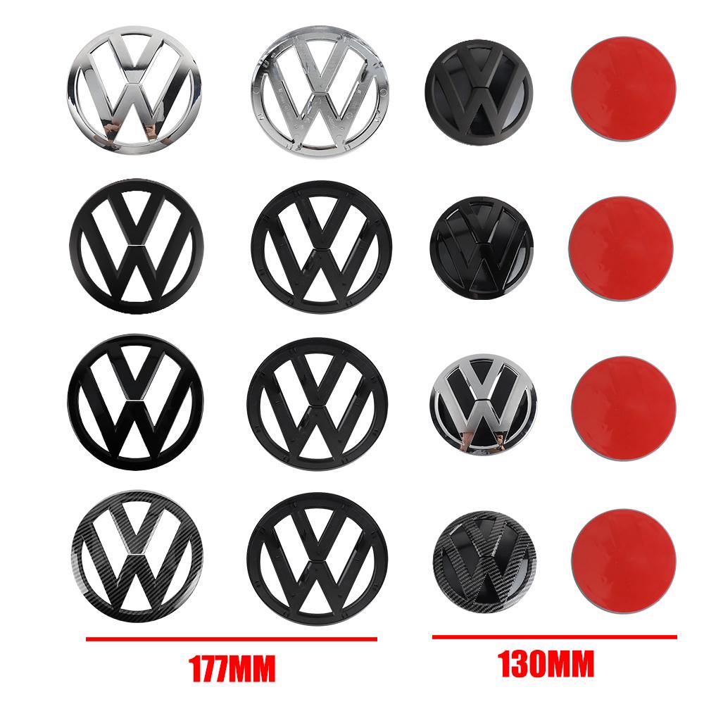 ZCKOT1 1/2pcs For Volkswagen VW Transporter T6 2016 2017 2018 2019 2020 Car ABS Logo Front Hood Badge Rear Trunk Sticker Decoration