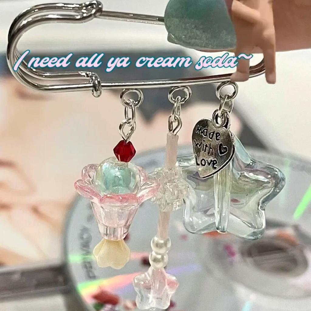 Cu mărgele Star Goo Card Pandantiv Pin Geanta Drăguț Nișă Ins Ornament Accesorii pentru breloc simplu