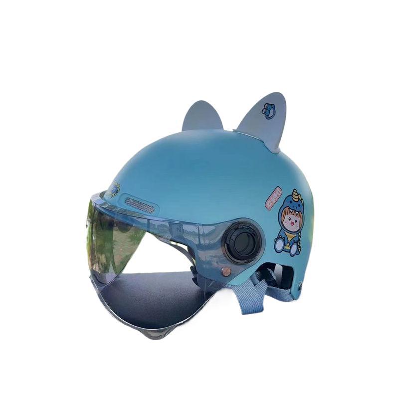 Children's Helmet Electric Car Summer Motorcycle Boy and Girl Half Helmet Electric Car Four Season Universal Safety Helmet