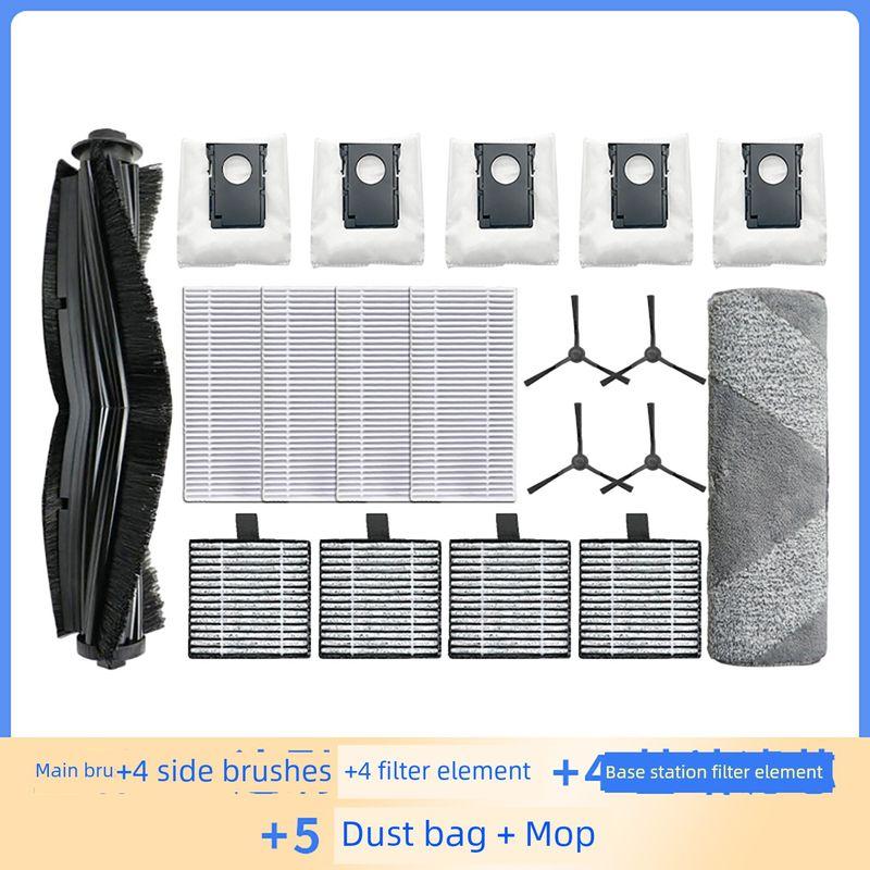 Suitable for Midea W20 W20pro Sweeping Robot Crawler Mop Filter Element Rolling Side Brush Rag Bracket Accessories