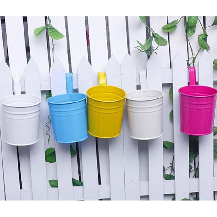 Small Matching Decorative Pots Outside Bucket Flower Pot Hanging Hook Handle