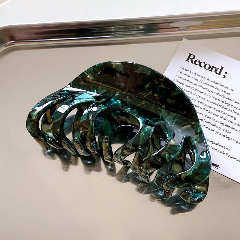 

Модные ацетатные заколки-крабы для волос с трендовым мраморным дизайном для женщин