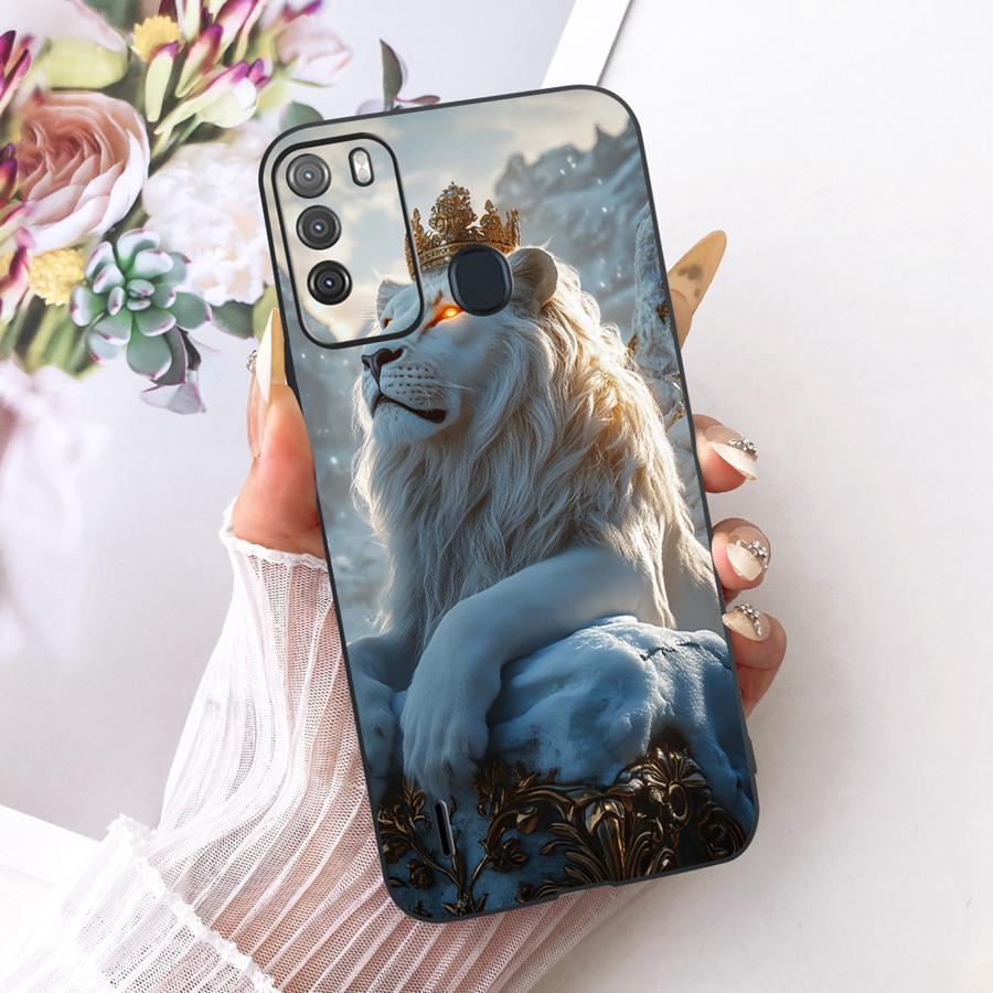 Case for Itel Vision 1 Pro Matte Soft Silicone Black butterfly  Shockproof Phone Bags For ItelS16 S 16 Vision1pro  Back Covers