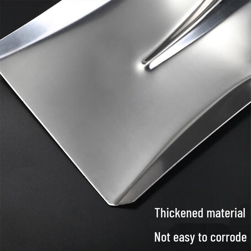 Baixin Si Stainless Steel Large Wok Spatula with Wooden Handle