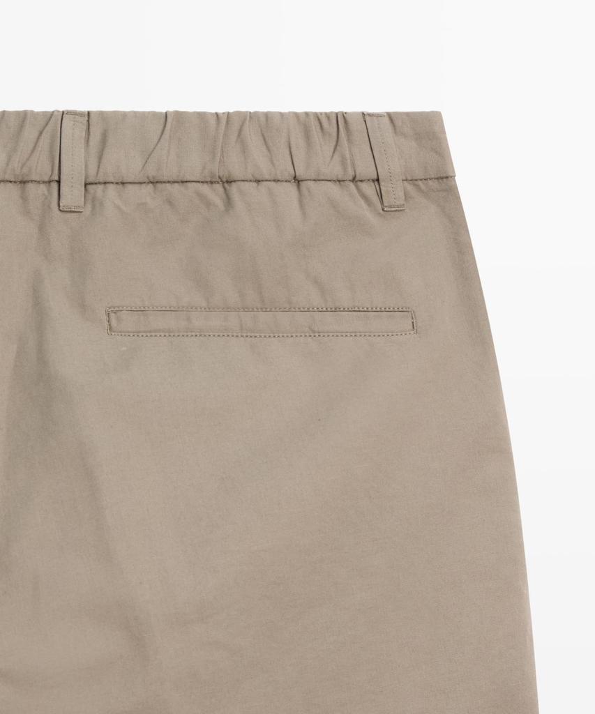 Masimodutti Cotton Linen Poplin Barrel Fit Pants