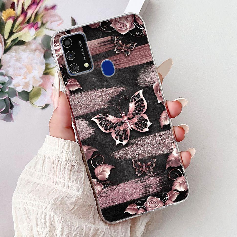 Cute Cat Caroon Cover For Samsung Galaxy A21s Case Soft Silicone Fundas Phone Cases For Samsung A 21s  A21s SM-A217F Full Bumper