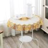 PVC Waterproof Oilproof Round Tablecloth 70 CM Dining Table Cloths Home Table Cover Light Luxury Christmas Decoration
