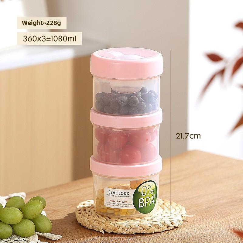 Portable Salad Bowl With Sealed Lid For Light Meals And Snacks