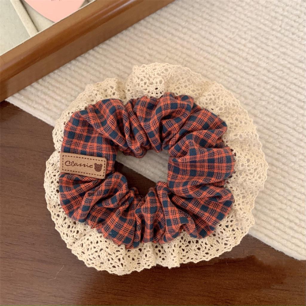 2025 Striped Ball Head Hair Tie: Large Intestine Style for High Ponytails