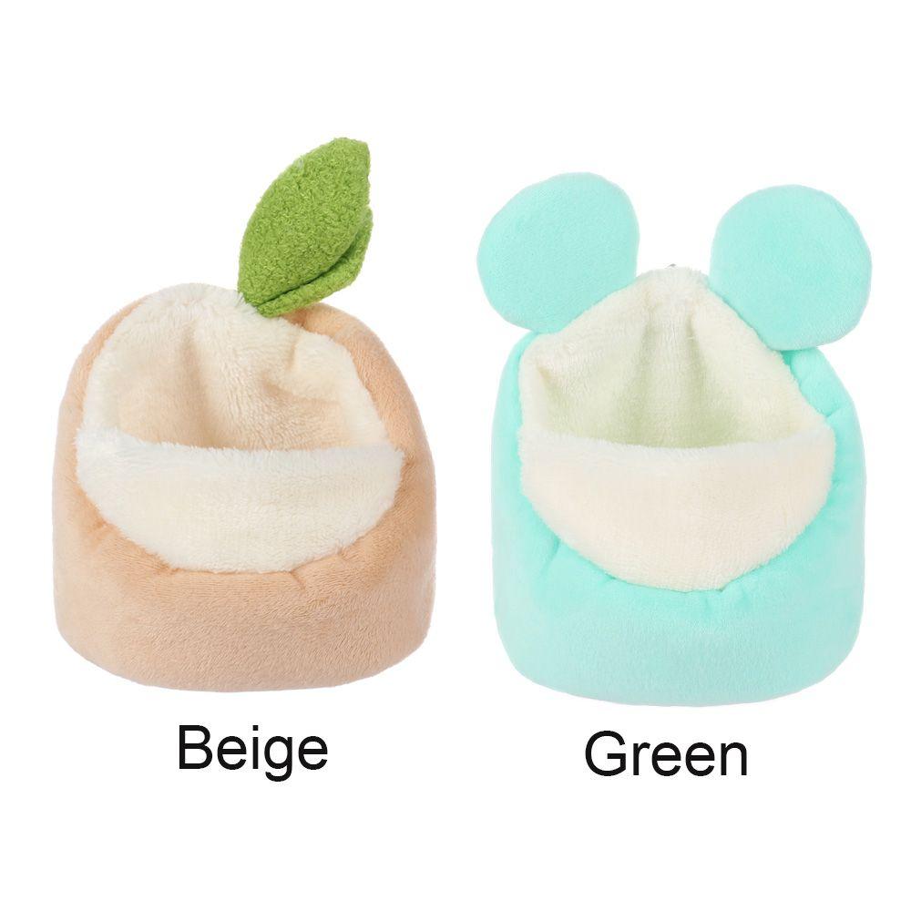 Miękki polarowy królik mini gniazdo chomik łóżko do spania mały domek dla zwierząt mata dla świnki morskiej ciepła podkładka