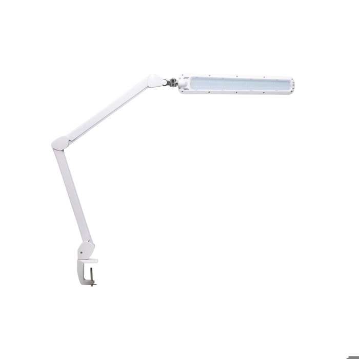 MAULcraft Lampe De Bureau LED - Dimmable - Pince De Table - Blanc - Métal - 1 Pièce - 98.5 X 8 X 52 Cm - MAUL
