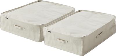 Jitsugyo Polyethylene Sheet Sofa Under Bed Storage Case Set of 2 Light Gray Main Approximately W50 X D70 X Not Tower Storage Bag Storage Box