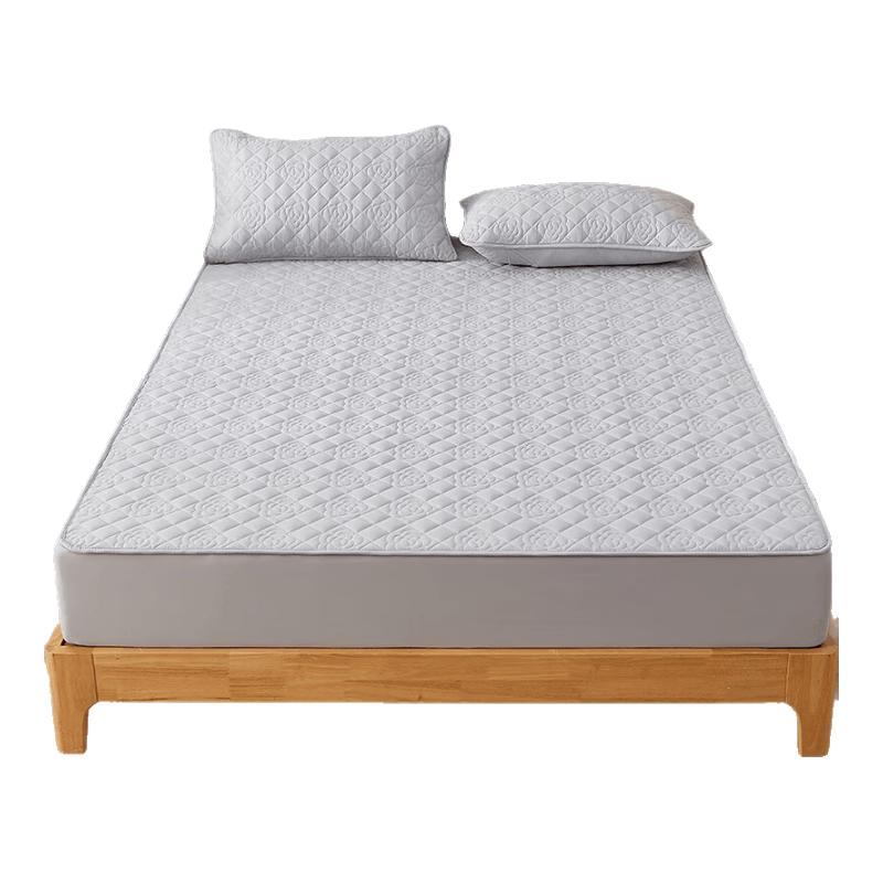 SOMERELLE Waterproof Quilted Fitted Sheet 150x200cm светло-серый
