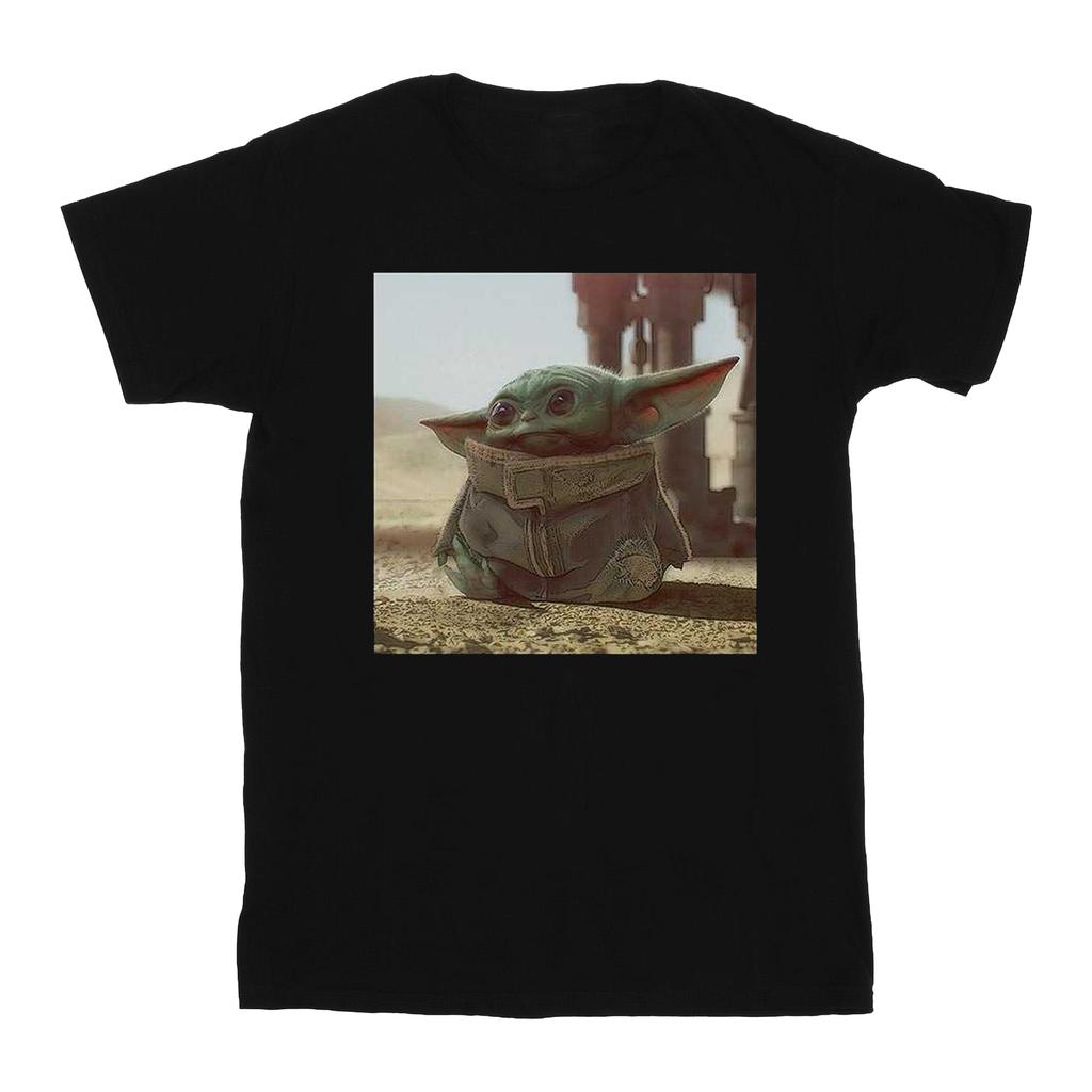 Star Wars Boys The Mandalorian The Child Scene T-Shirt