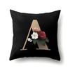 Polyester Pillowcase Home Car Decoration Printing Pillowcase 26 English Letter Cushion Cover