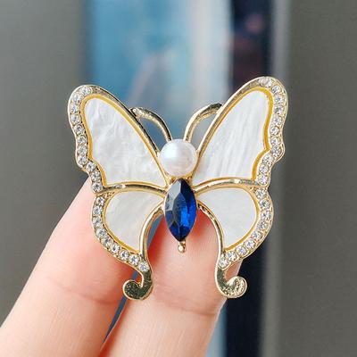 Butterfly Brooch Femininity Elegant Anti-Light Corsage Blazer Fixed Pin Clothing Accessories