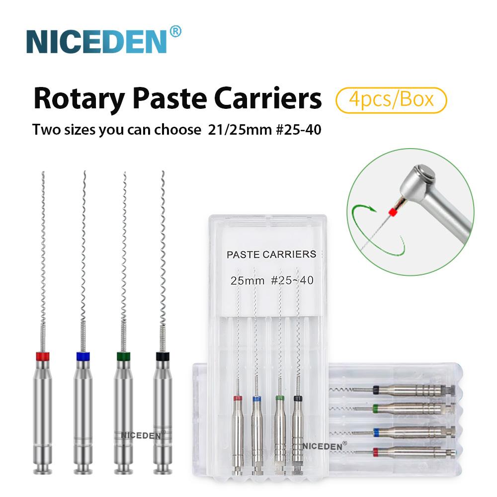 NICEDEN Dental Endodontic Drill Gates Glidden Peeso Reamers Rotary Paste Carriers 32mm/25mm Engine Use Stainless Steel Endo Files