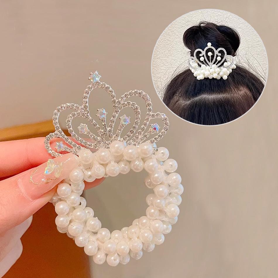 Korean Princess Hair Accessories - Cute Flower Hair Ring for Kids